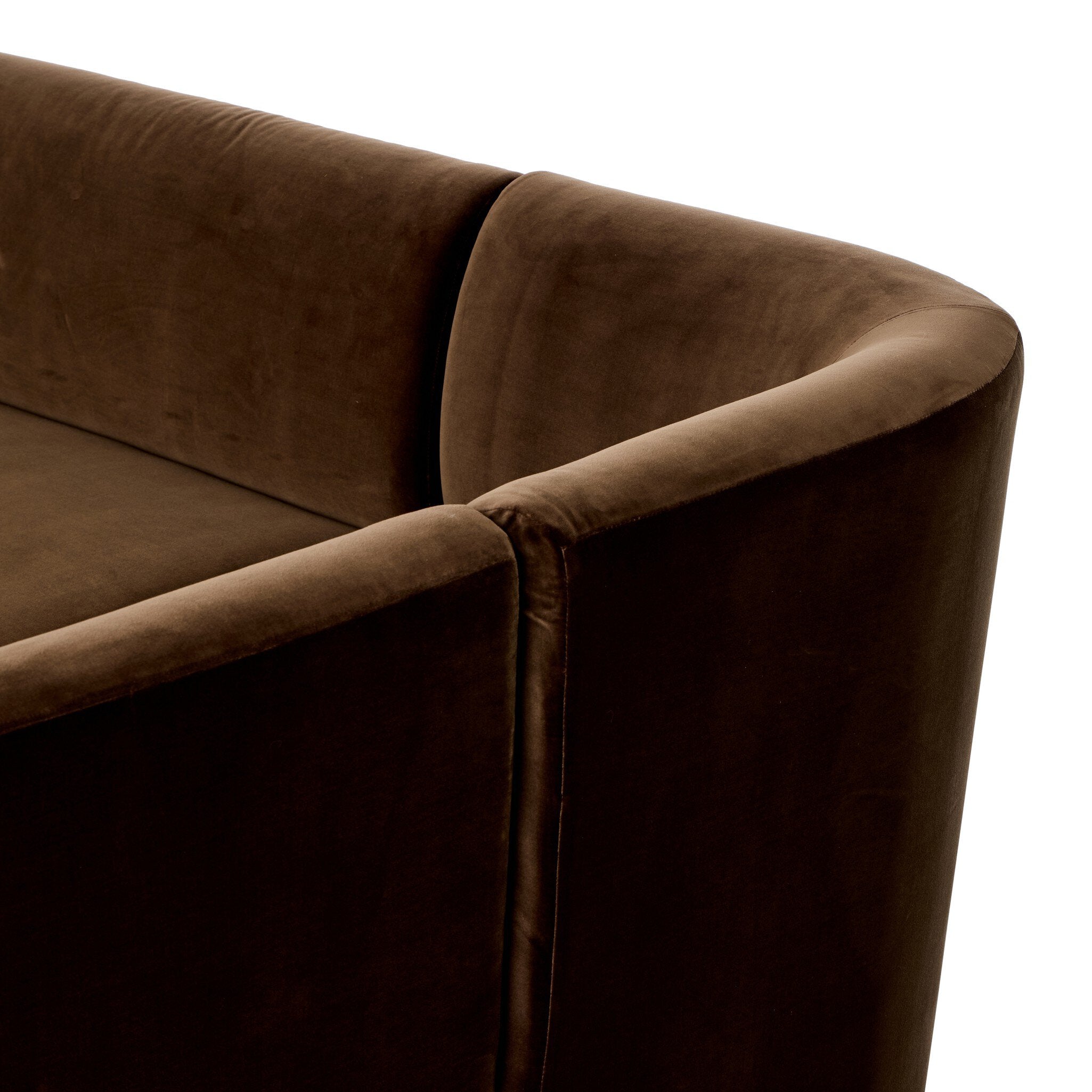 Four Hands Dorset Surrey Mink U-Shape Banquette detail view 2