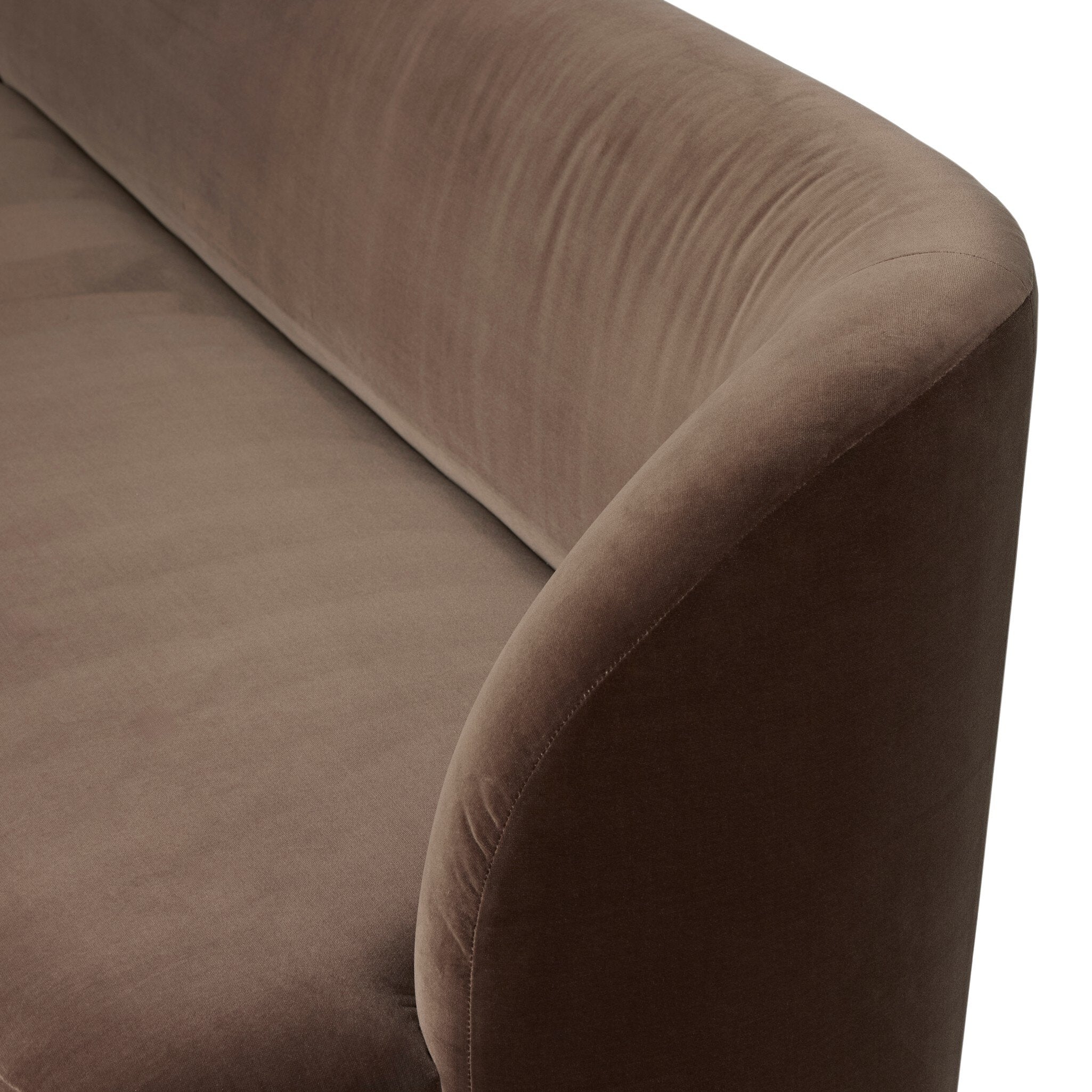 Four Hands Dorset Surrey Mink L-Shape Banquette detail view 3