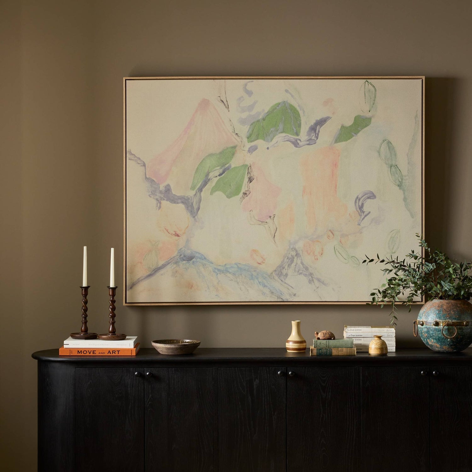 Four Hands x Misa Gott Because You Are Back Framed Art styled room setting