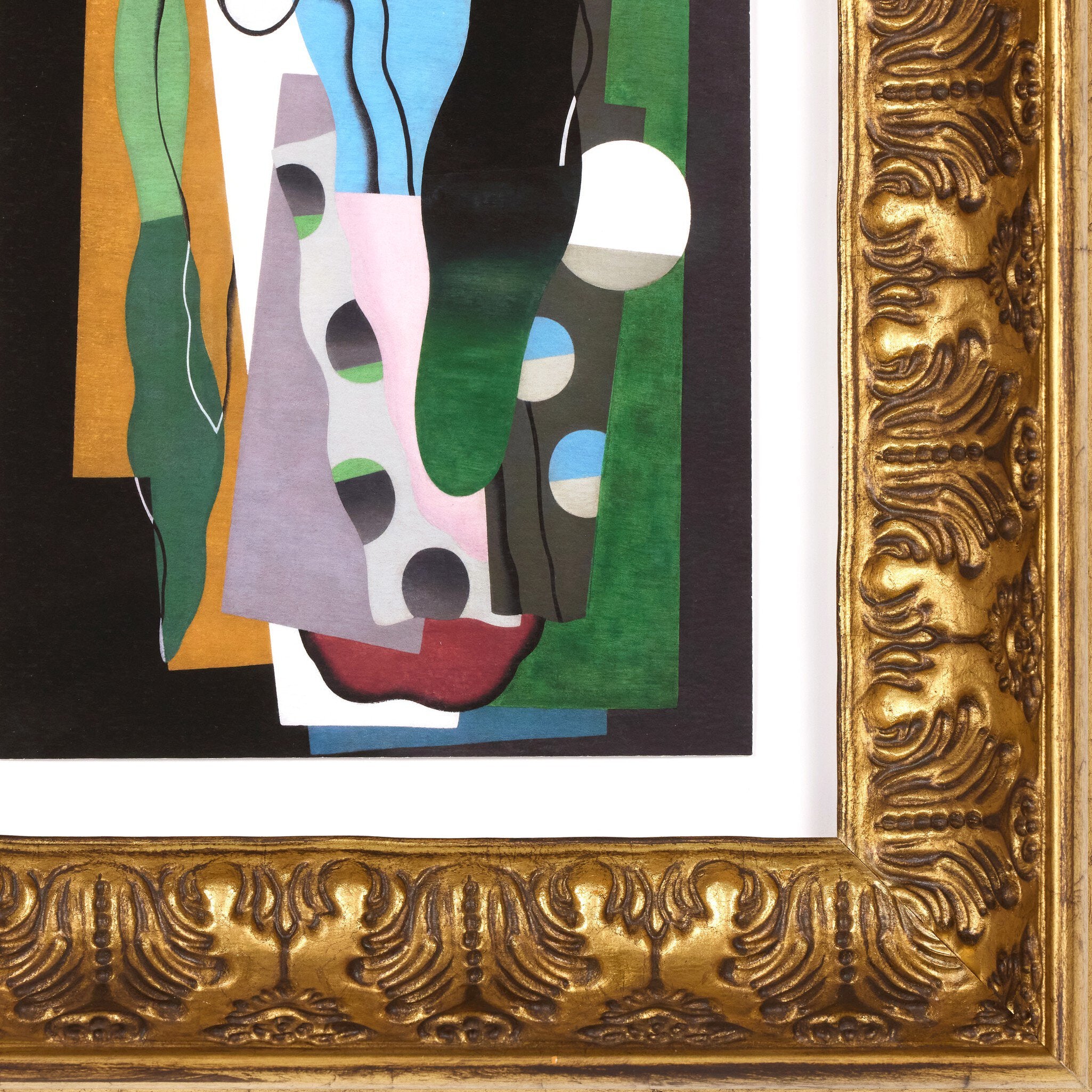 Four Hands x Georges Valmier Les Tulipes Fresh Framed Art material and finish detail