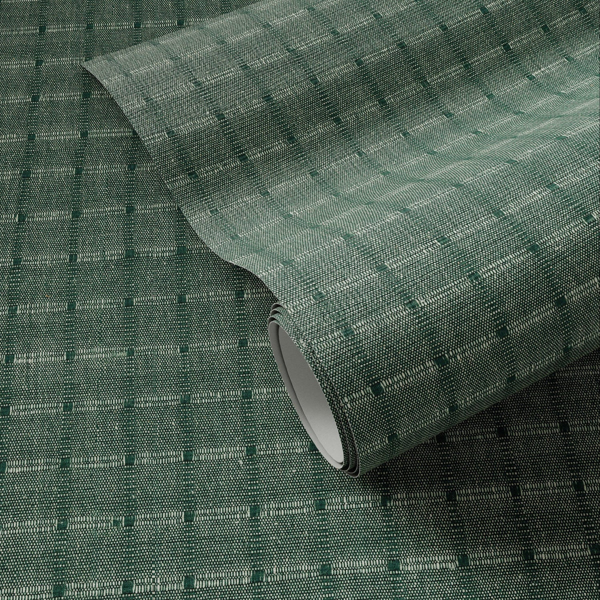 FH Art Studio Dobby Verdigris Grasscloth Wallpaper full product view
