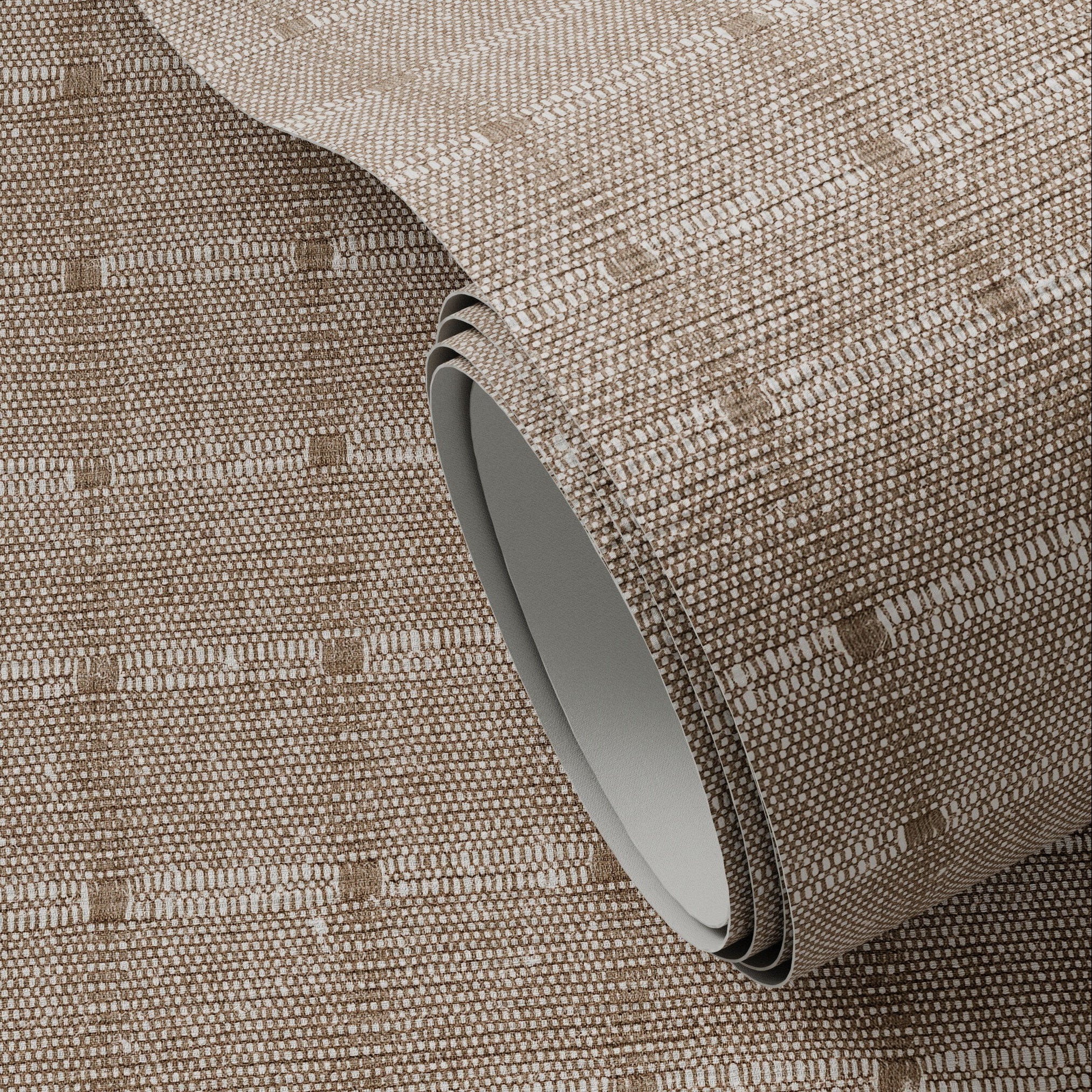 FH Art Studio Dobby Ecru Grasscloth Wallpaper — Dobby - Ecru