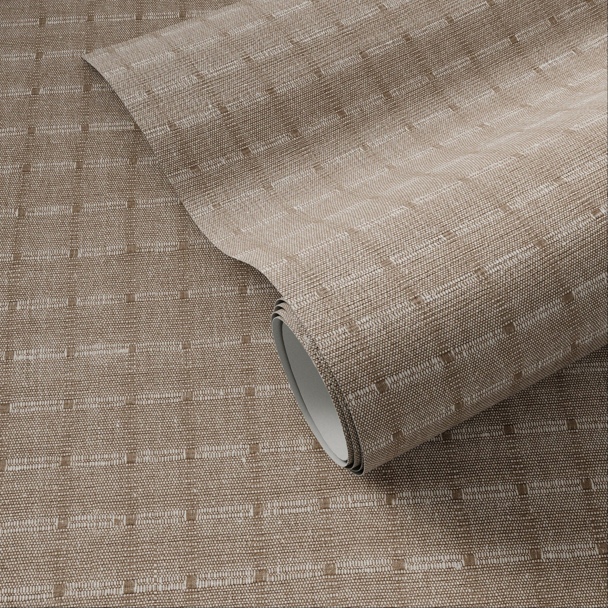 FH Art Studio Dobby Ecru Grasscloth Wallpaper full product view