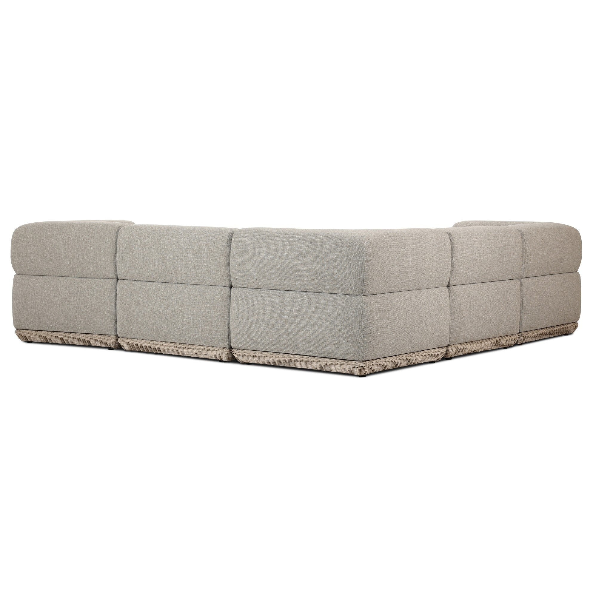 Four Hands Evander Ramiro Ecru 5 Piece Outdoor Sectional Sofa - detail view 1
