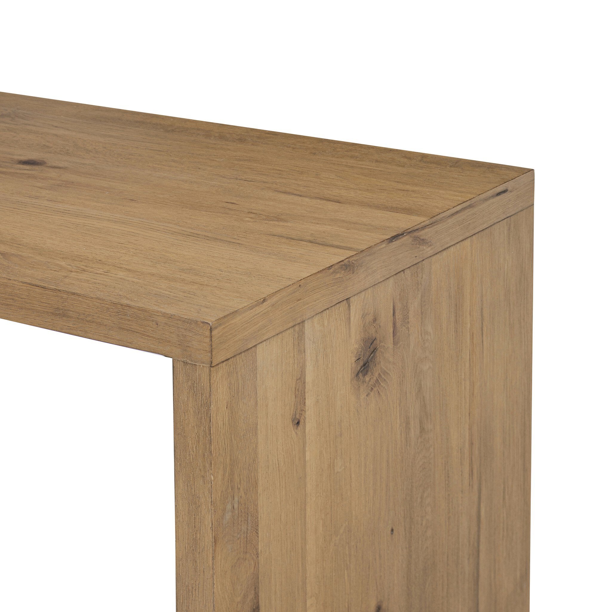 Four Hands Noah Aged Smoked Oak Resawn Rotating Desk - detail view 3
