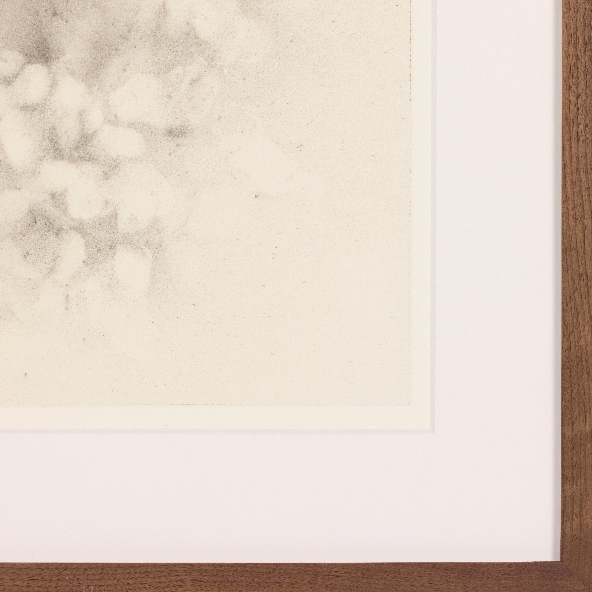 Four Hands x Adrian White Breath Drawing Framed Art Set of 3 close-up detail 2