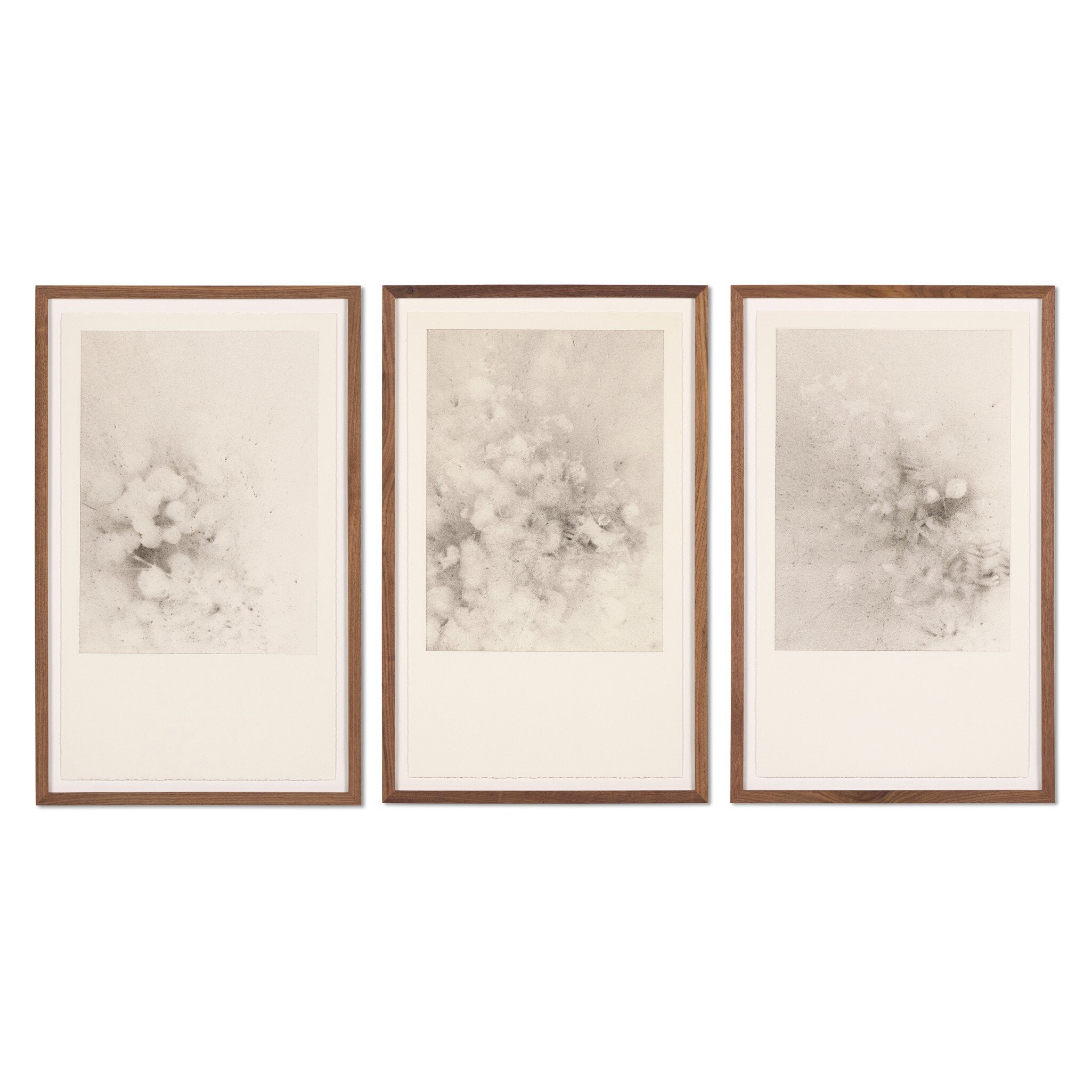 Four Hands x Adrian White Breath Drawing Framed Art Set of 3 styled view
