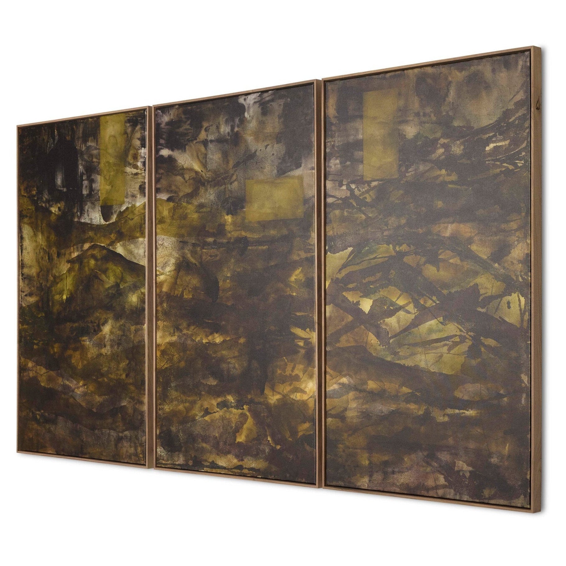 Four Hands x Matera Angle Triptych Framed Art Set of 3 - styled view (view 2)