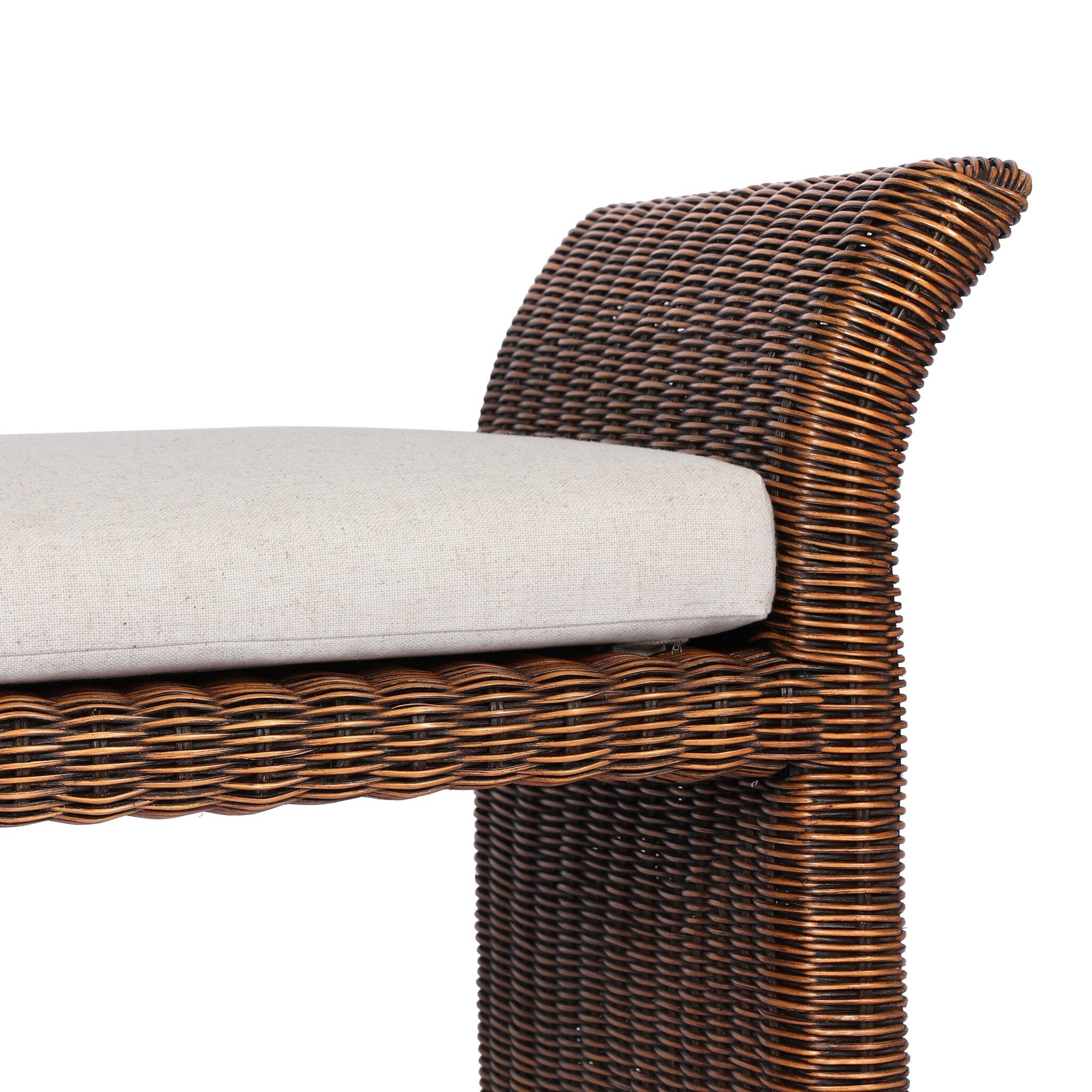 Four Hands Fiora Lynchart Sand Accent Bench - detail 7