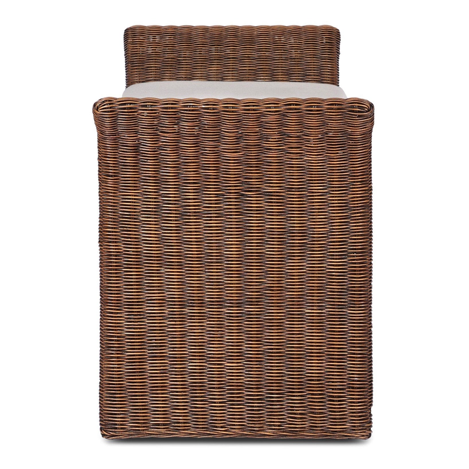 Four Hands Fiora Lynchart Sand Accent Bench - side view