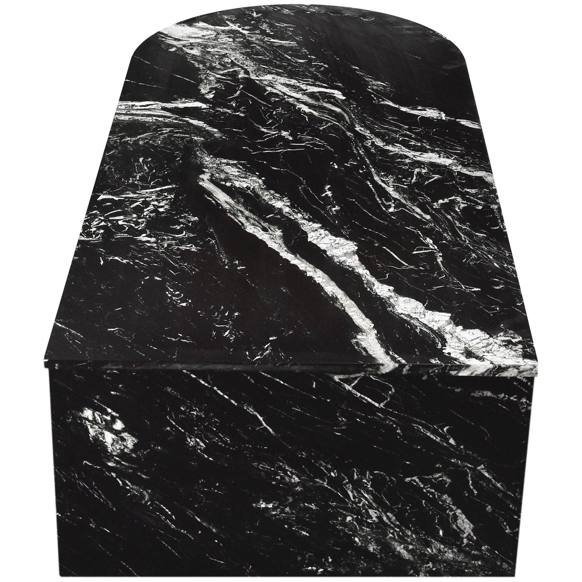 Salerno Black Genuine Marble Coffee Table