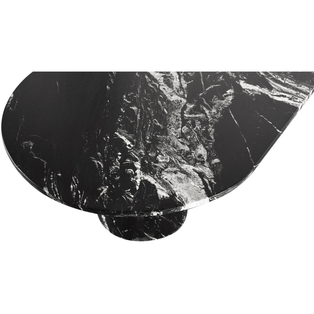Salerno Black Genuine Marble Coffee Table