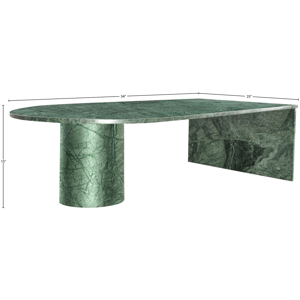 Salerno Green Genuine Marble Coffee Table