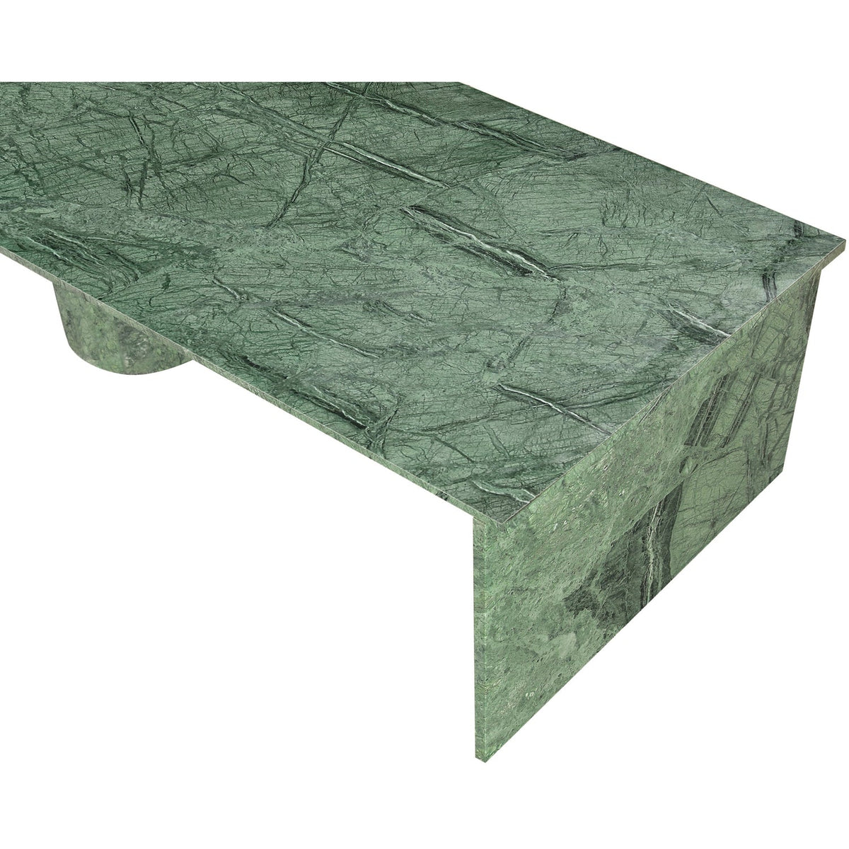 Salerno Green Genuine Marble Coffee Table