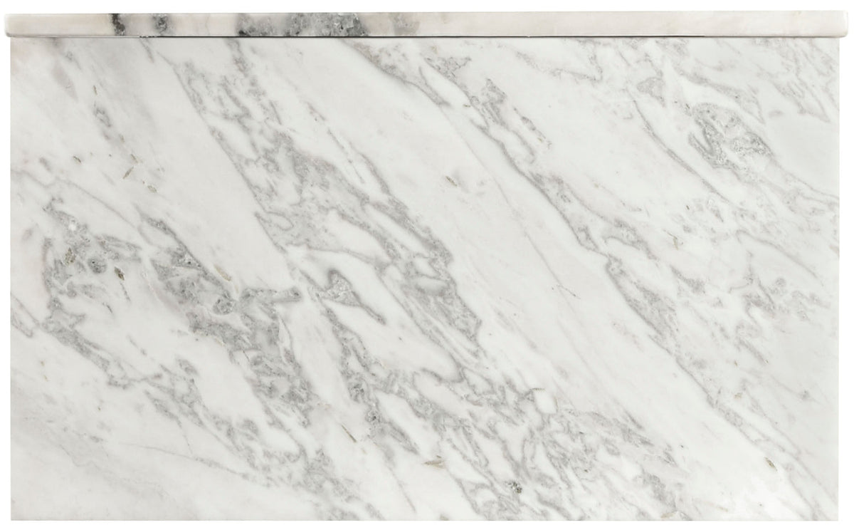 Salerno White Genuine Marble Coffee Table