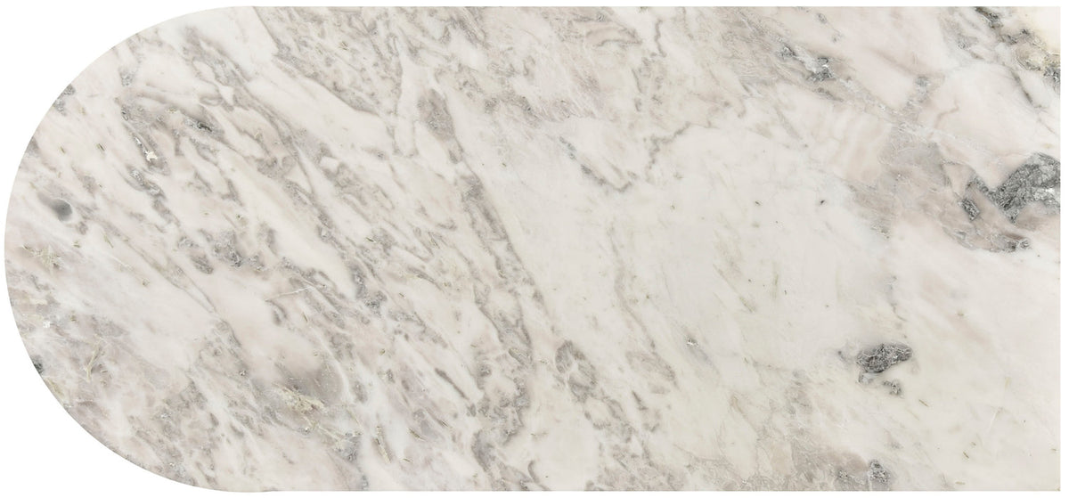 Salerno White Genuine Marble Coffee Table