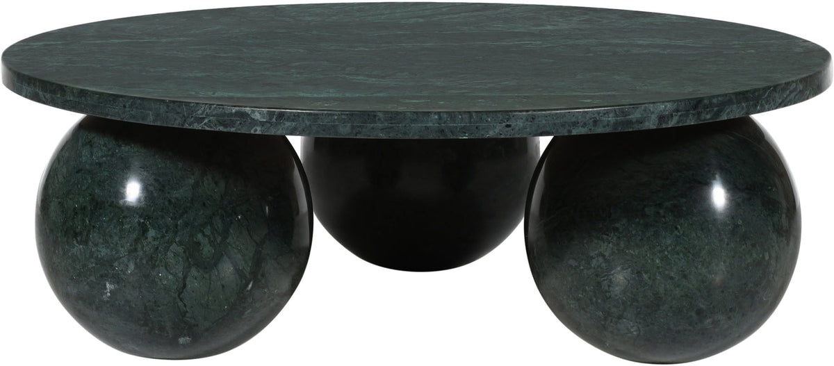 Spherical Green Forest Genuine Marble Coffee Table (4 Boxes)