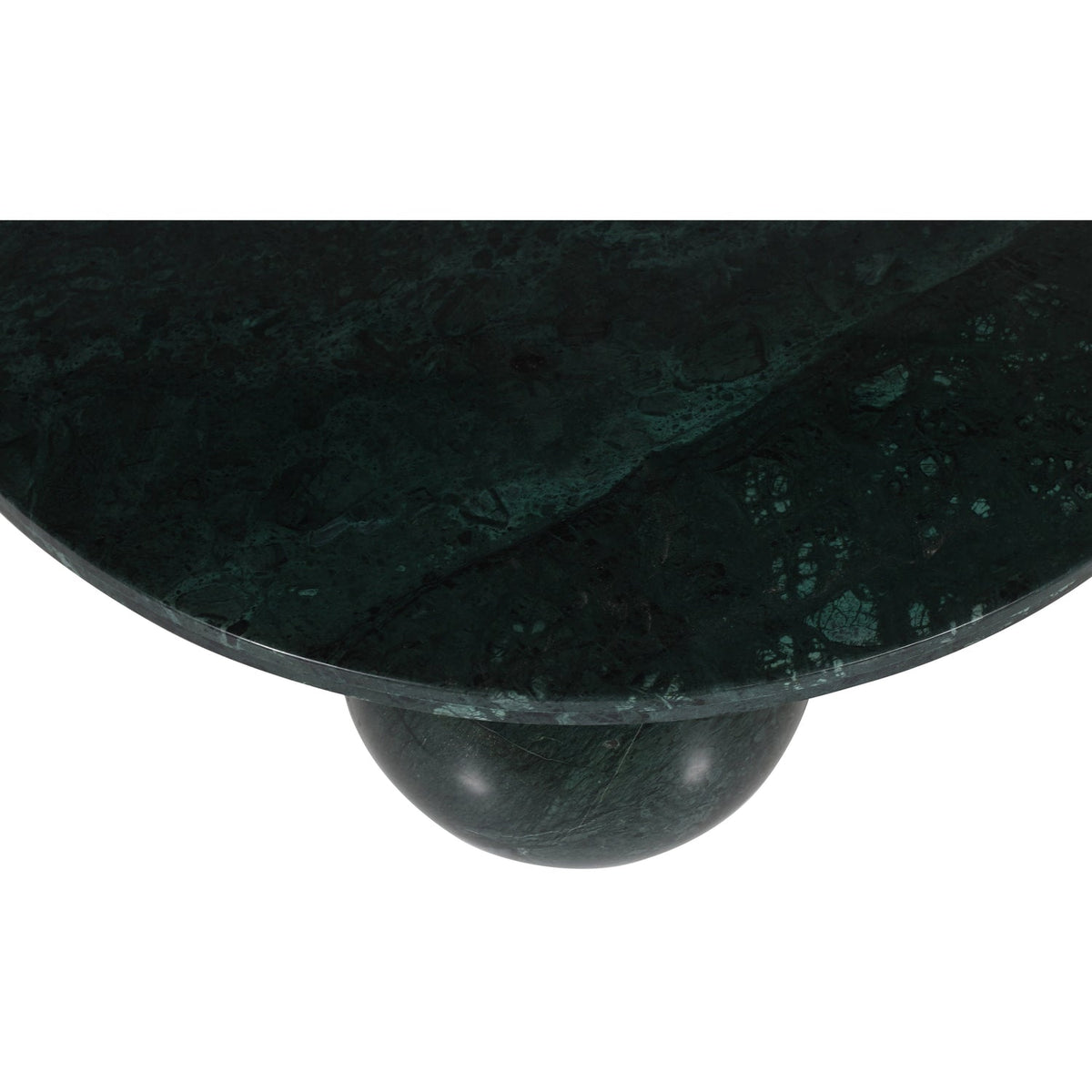 Spherical Green Forest Genuine Marble Coffee Table (4 Boxes)