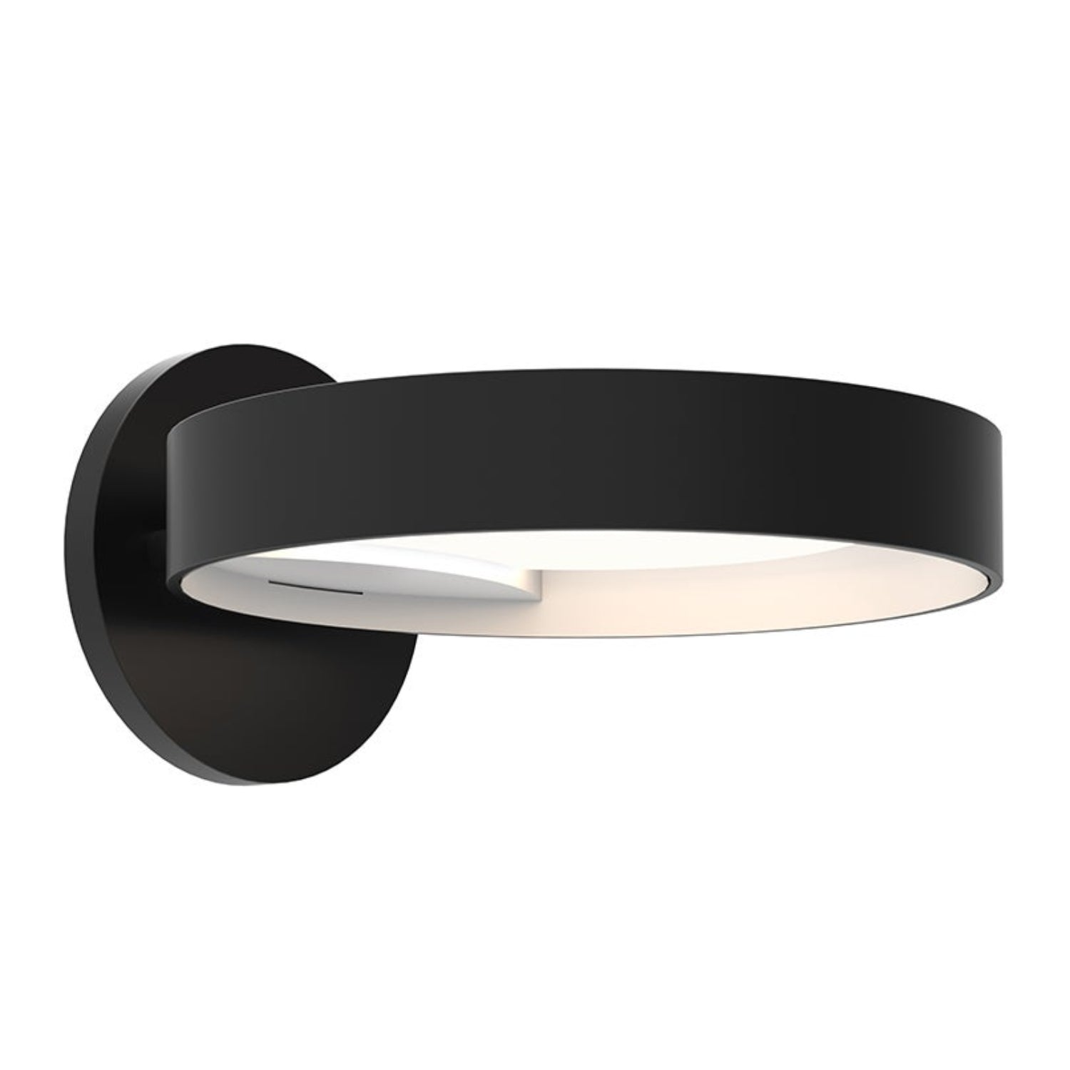 Sonneman Light Guide Ring Satin Black 2650.25W Wall Sconce
