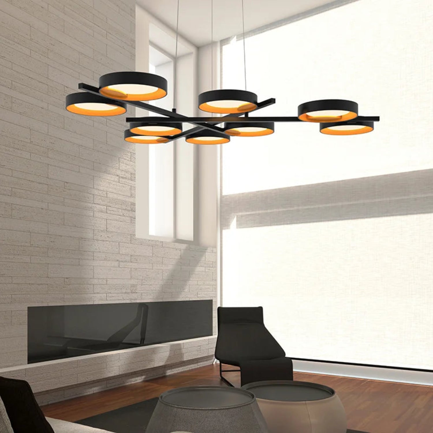 Sonneman Light Guide Ring Satin Black 2656.25A Pendant