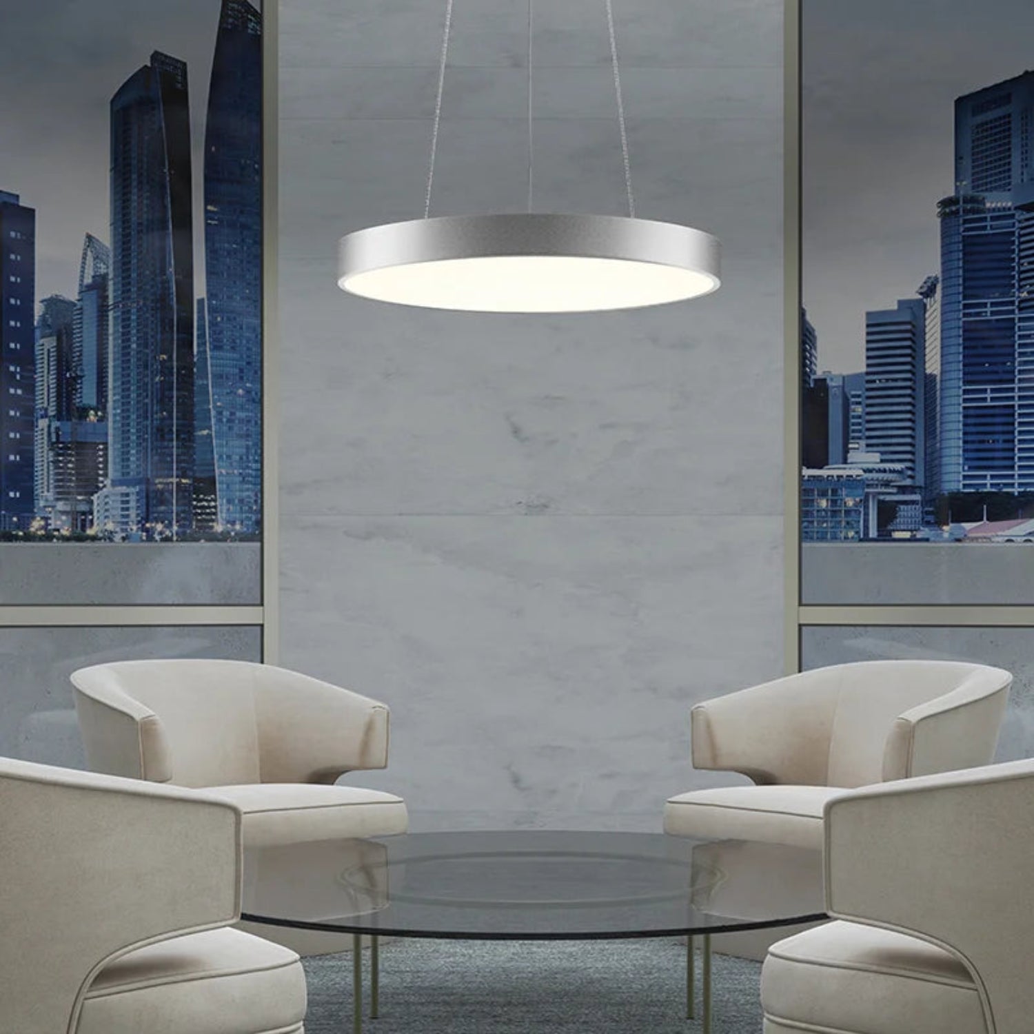 Sonneman Pi Bright Satin Aluminum 2740.16 Pendant