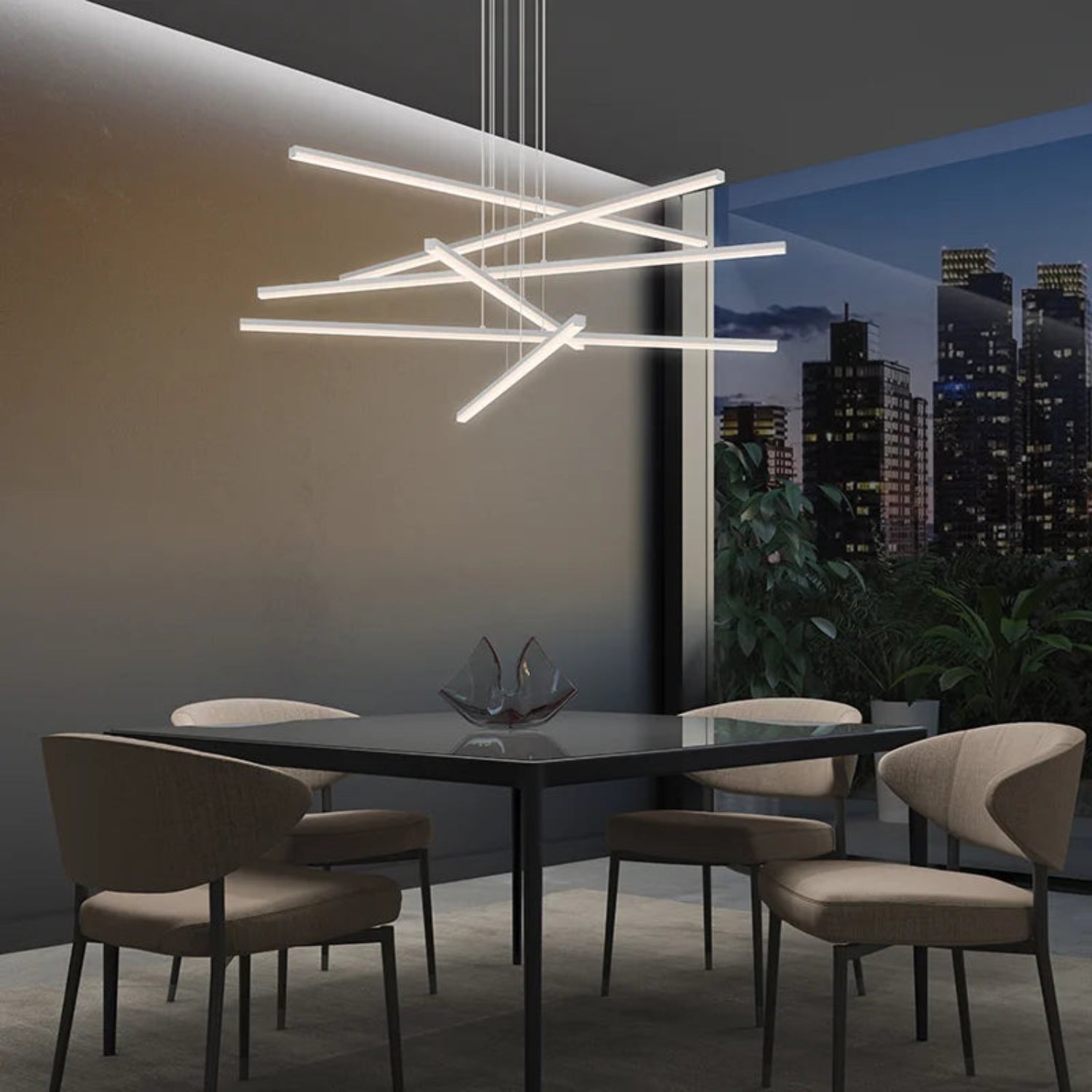 Sonneman Stix Bright Satin Aluminum 2763.16 Pendant