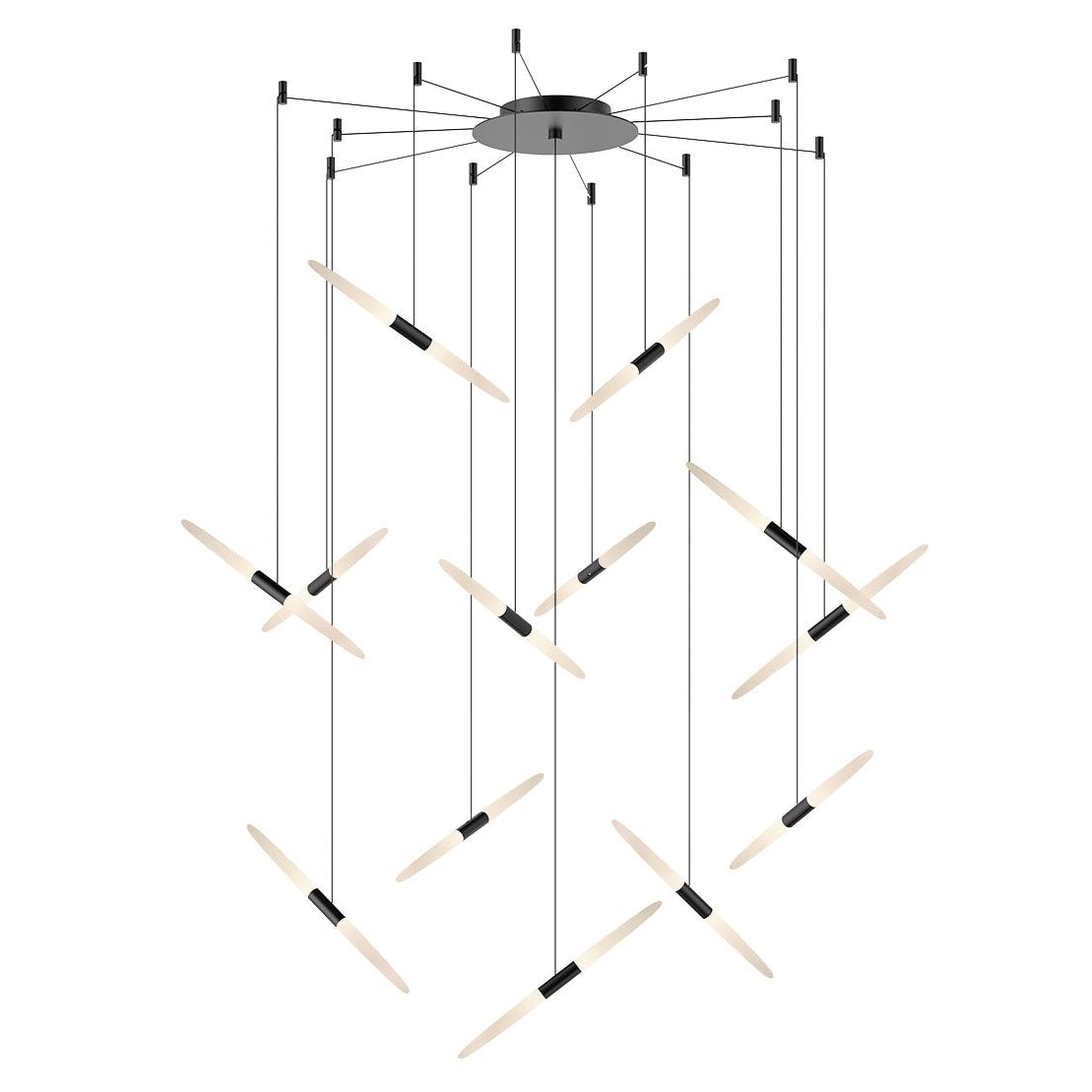 Sonneman Ballet Satin Black 2895.25 Pendant