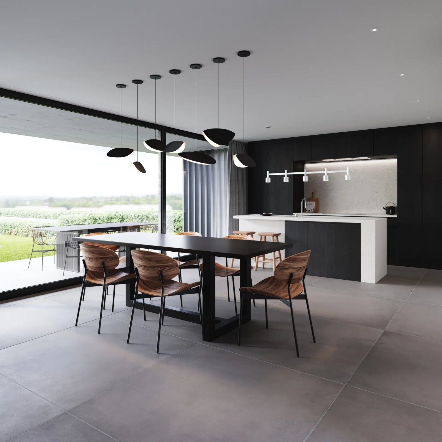 Sonneman Papillons Satin Black 2901.25-AK Pendant