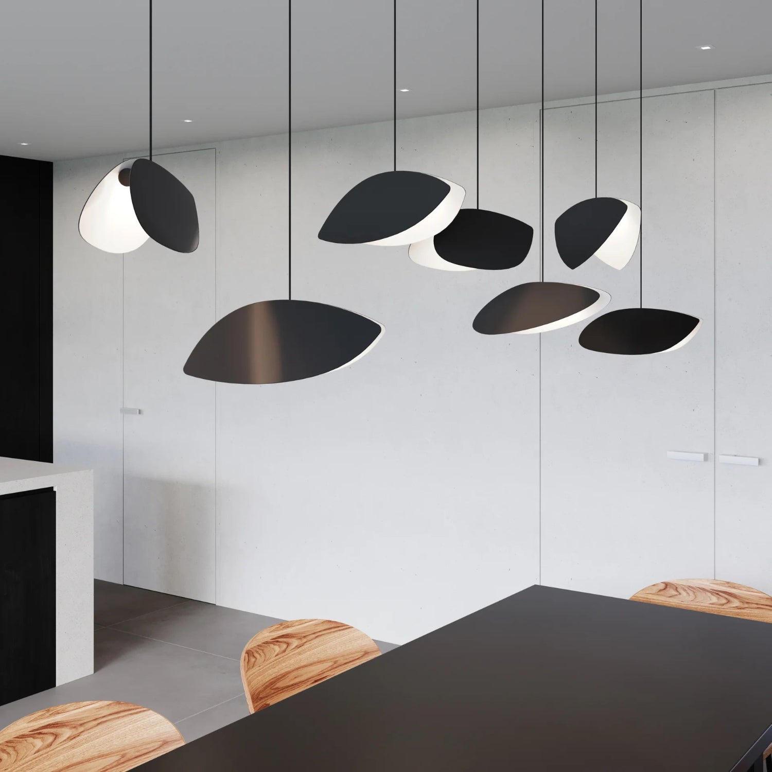 Sonneman Papillons Satin Black 2901.25-AK Pendant