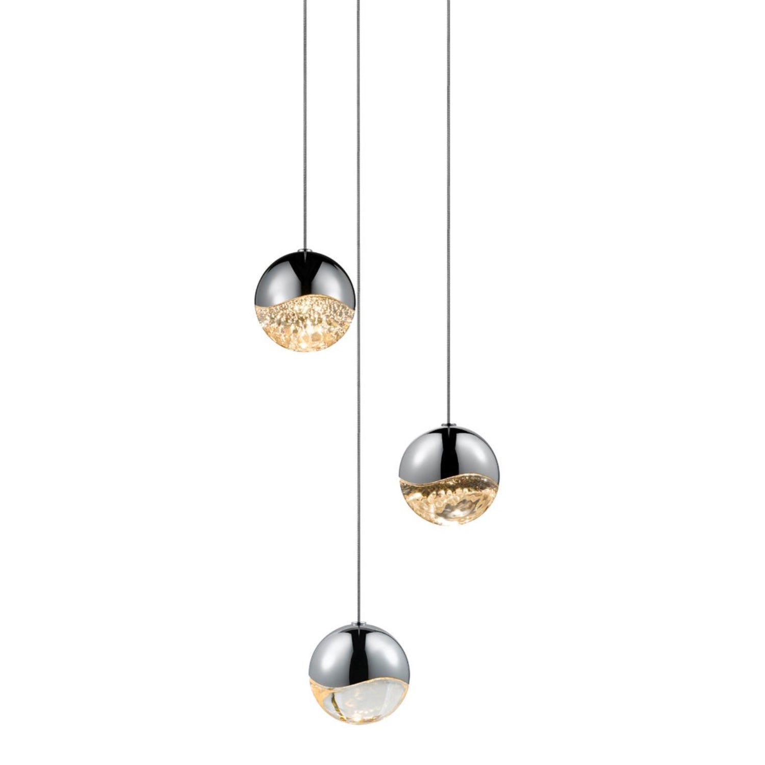 Sonneman Grapes Polished Chrome 2914.01-MED Pendant