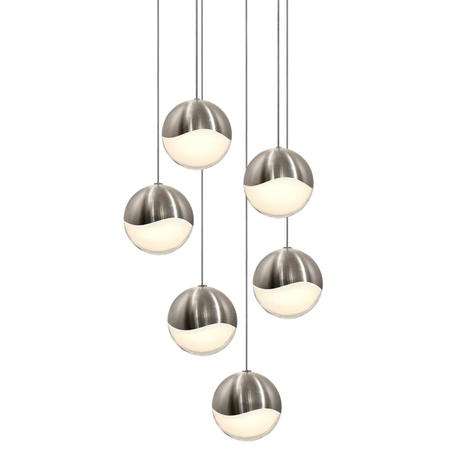 Sonneman Grapes Satin Nickel 2915.13-LRG Pendant