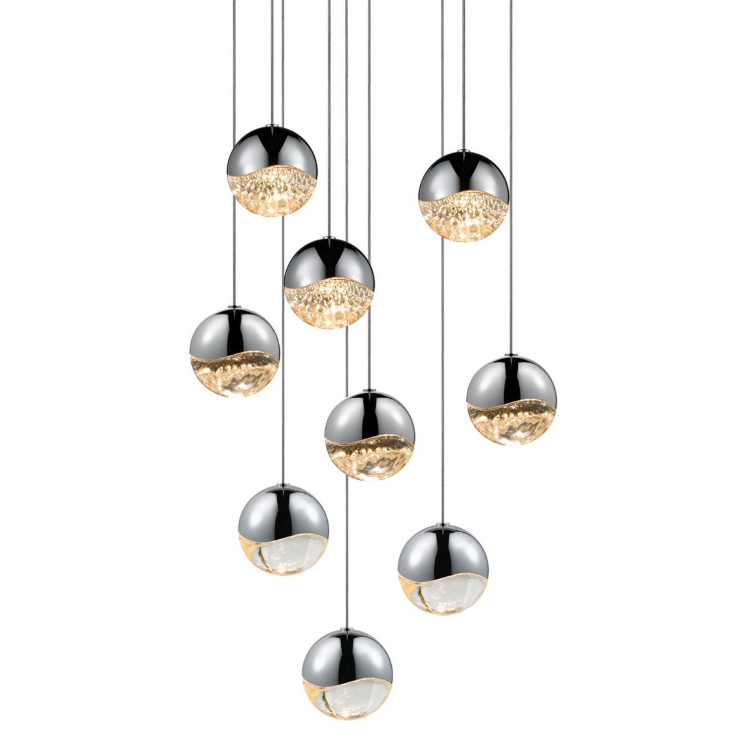 Sonneman Grapes Polished Chrome 2916.01-MED Pendant