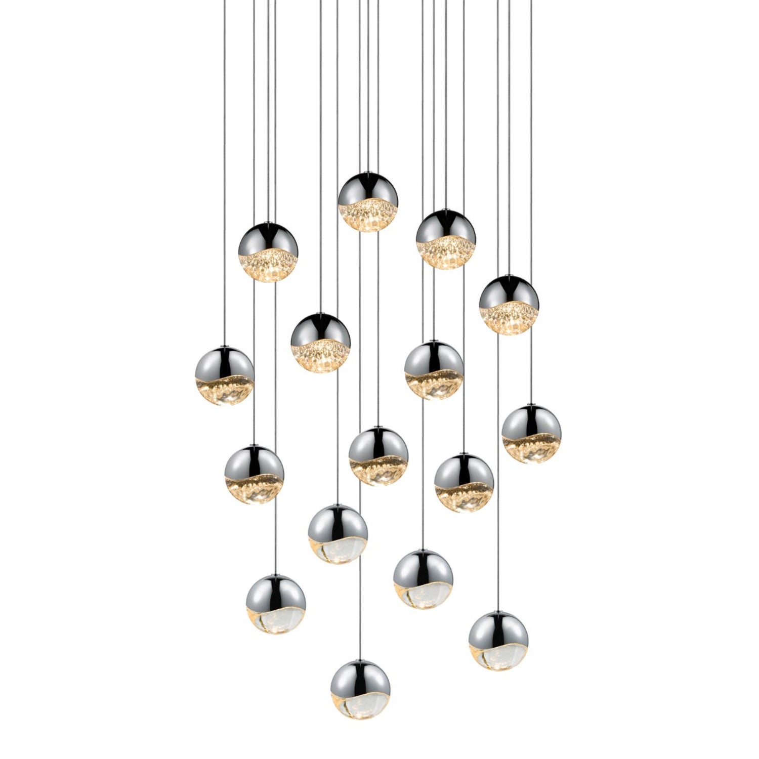 Sonneman Grapes Polished Chrome 2923.01-MED Pendant