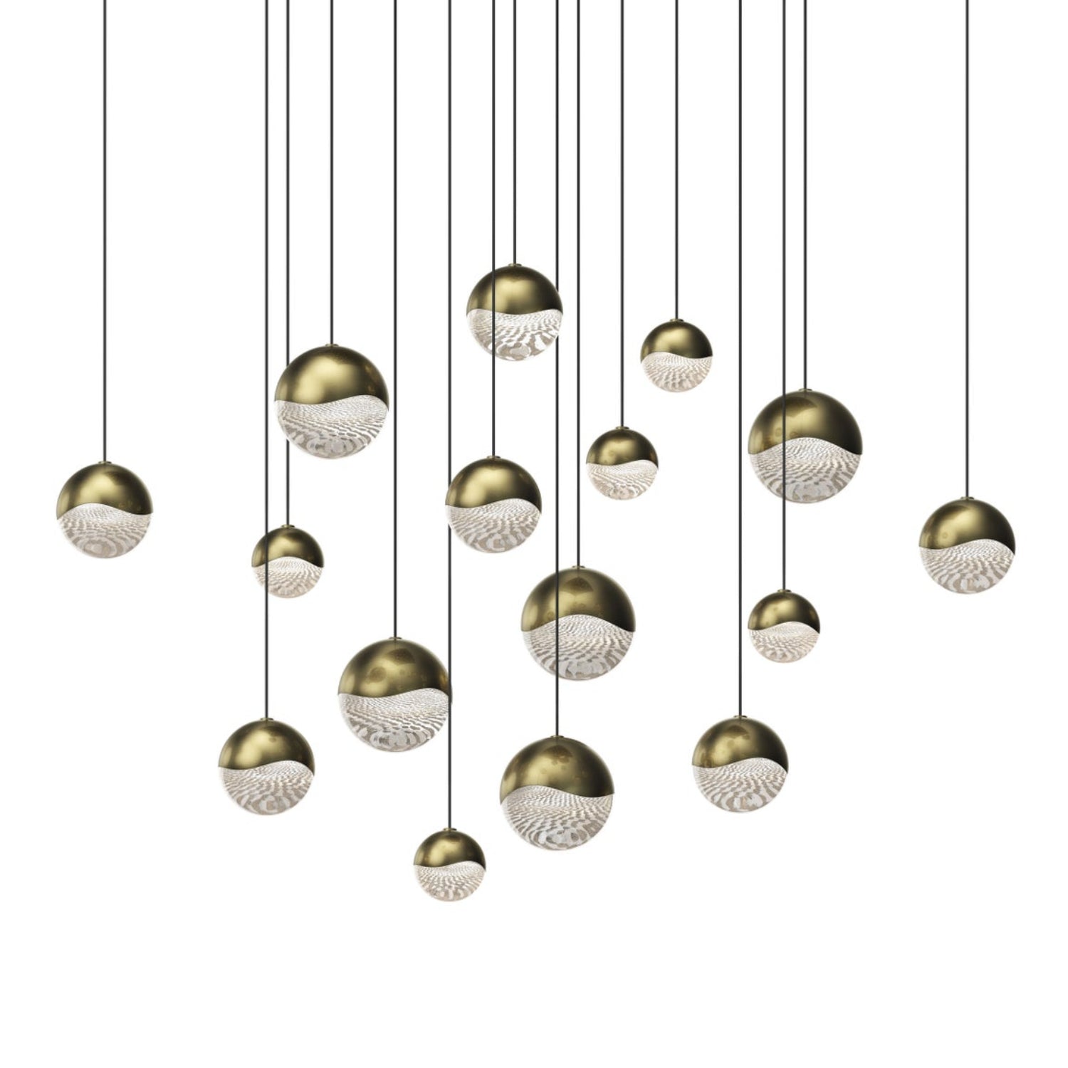 Sonneman Grapes Brass 2923.14-AST Pendant
