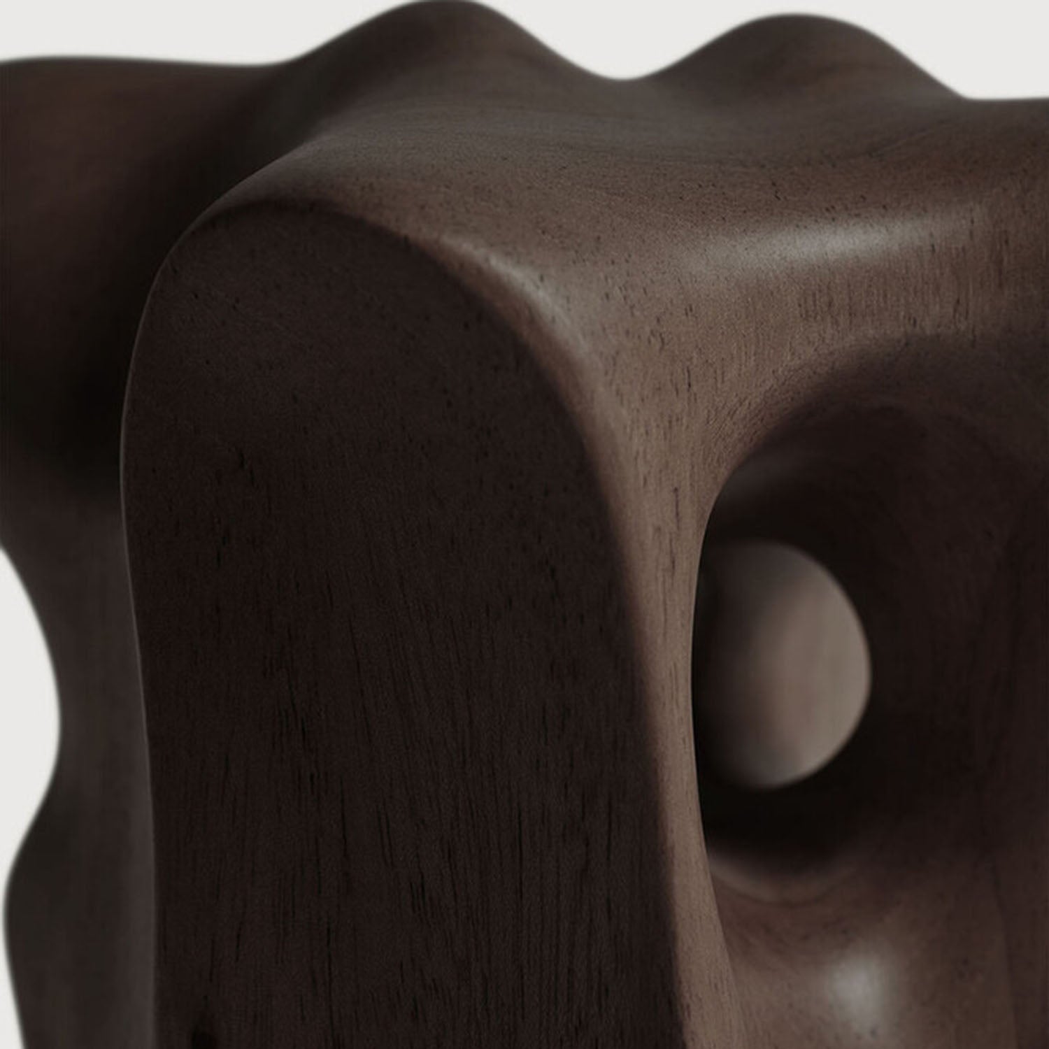 Ethnicraft Organic Mahogany Dark Brown Sculpture