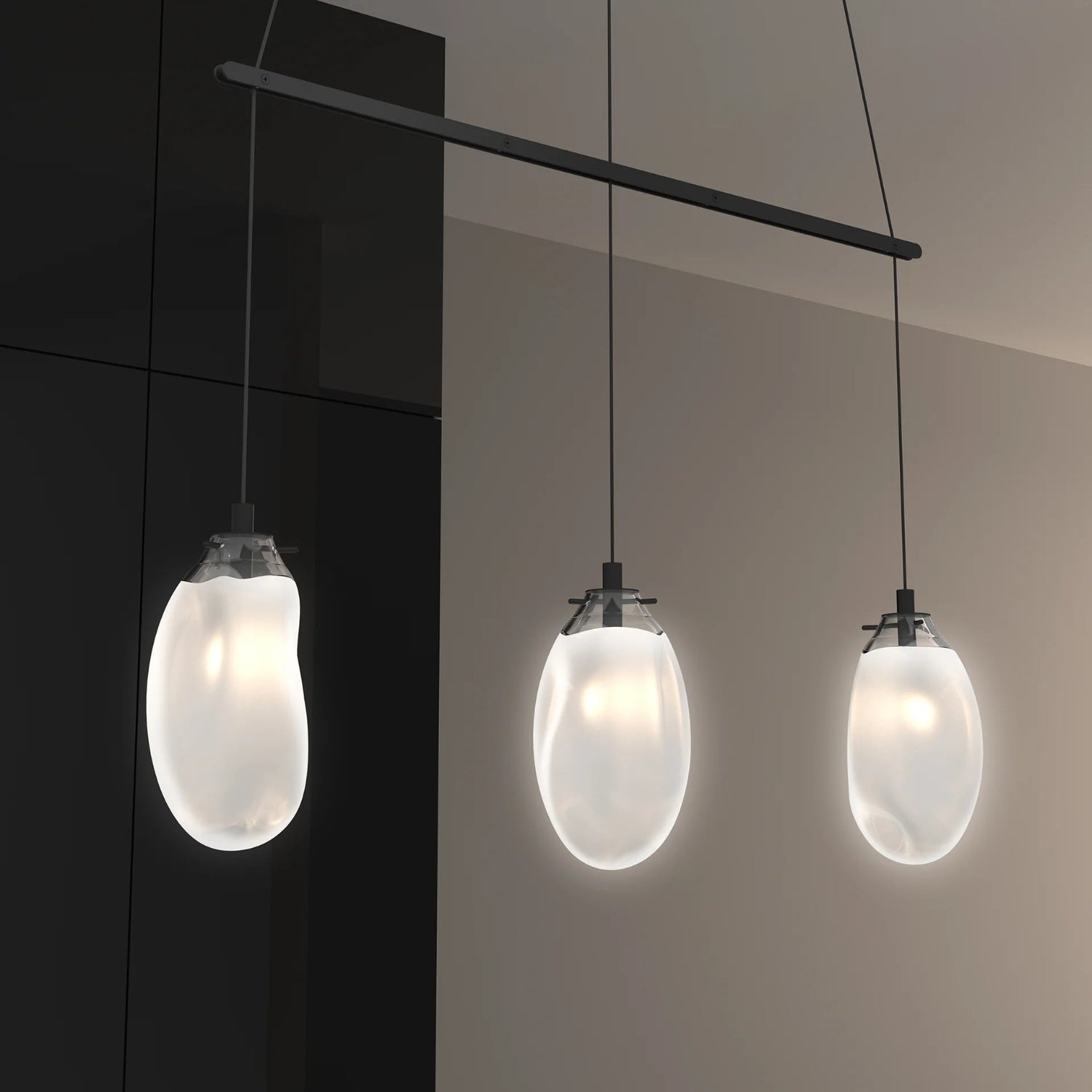 Sonneman Liquid Satin Black 2973.25W Pendant
