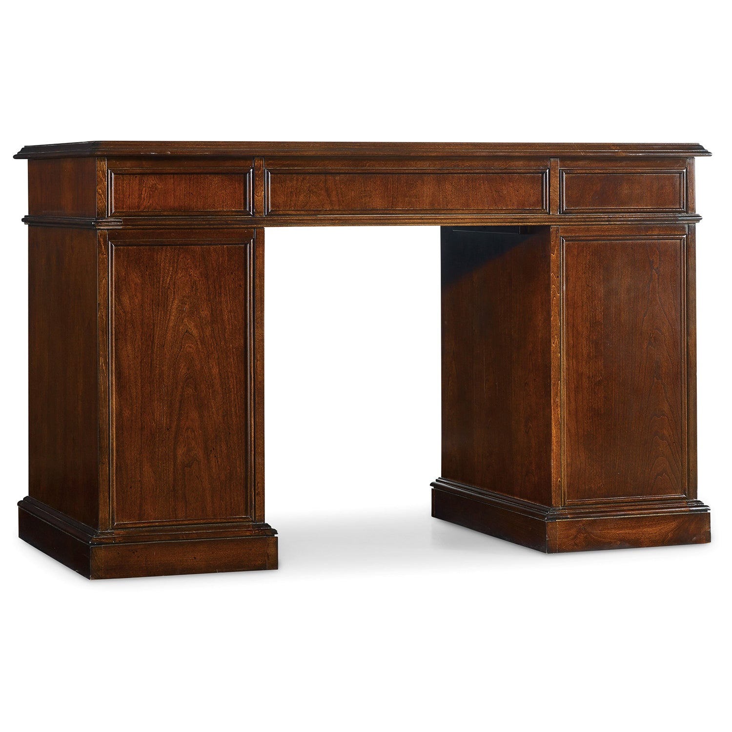 Hooker Furniture Cherry Knee-Hole Bow Front Desk