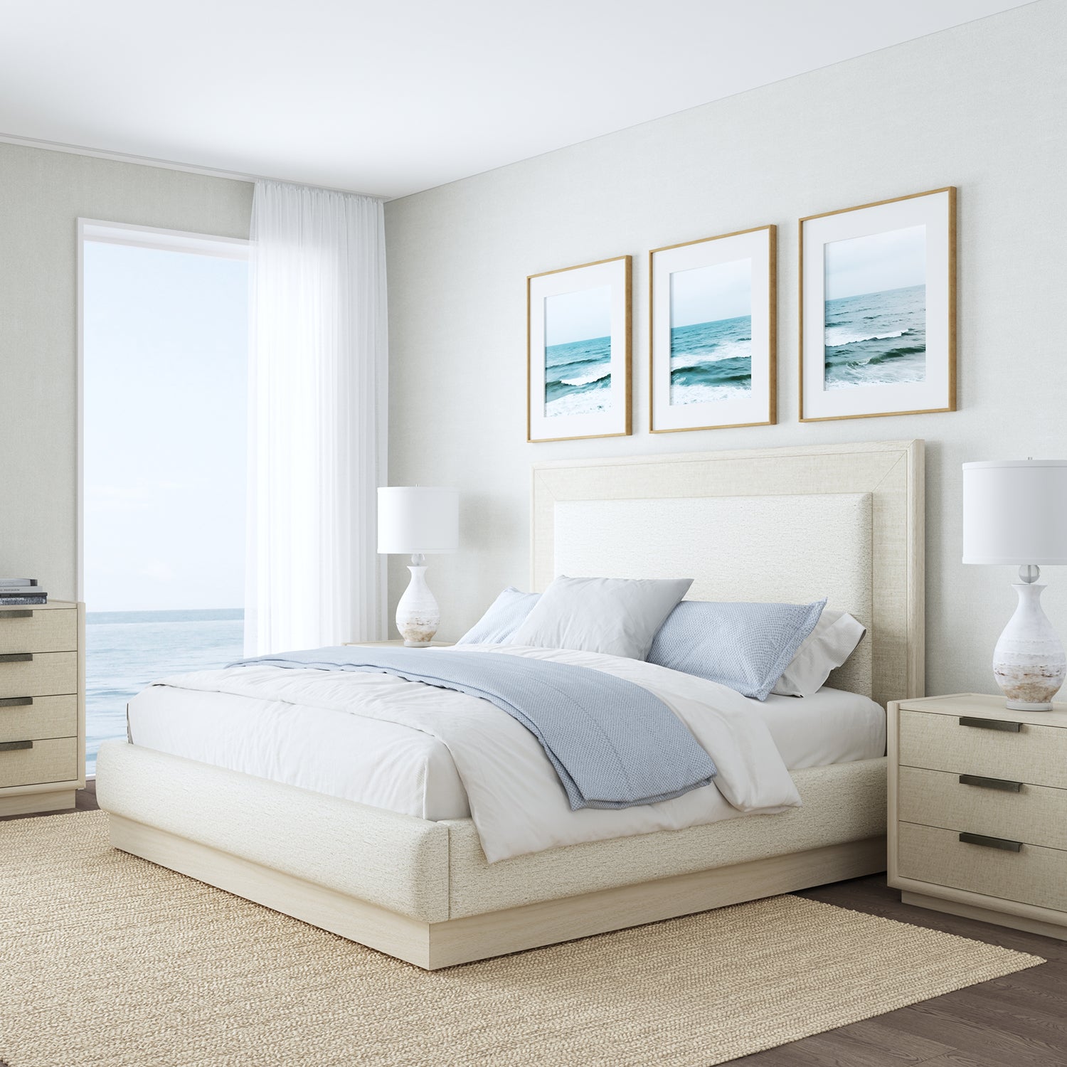 A.R.T. Furniture Cotiere Upholstered Panel Bed