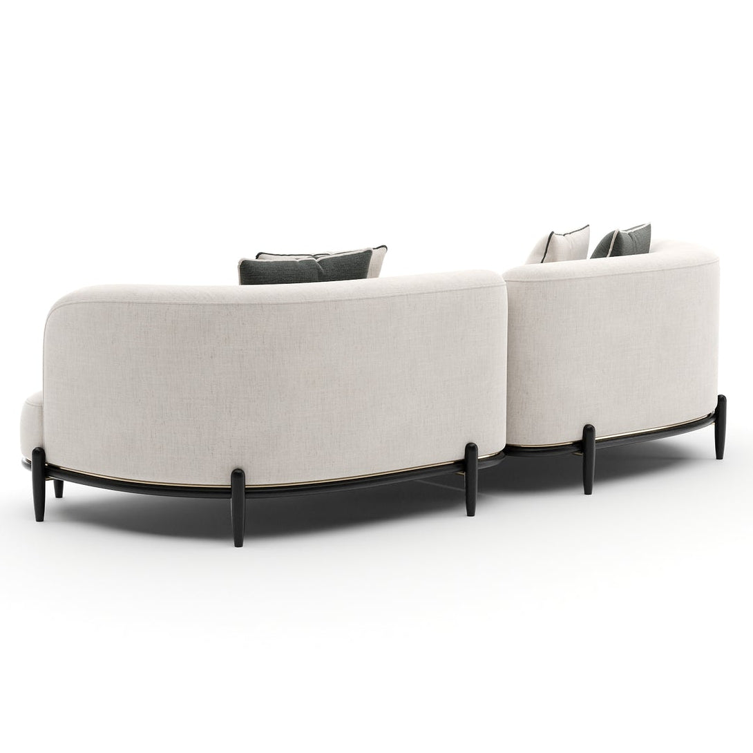 Caracole Madera LAF Small Chaise Sectional Sofa