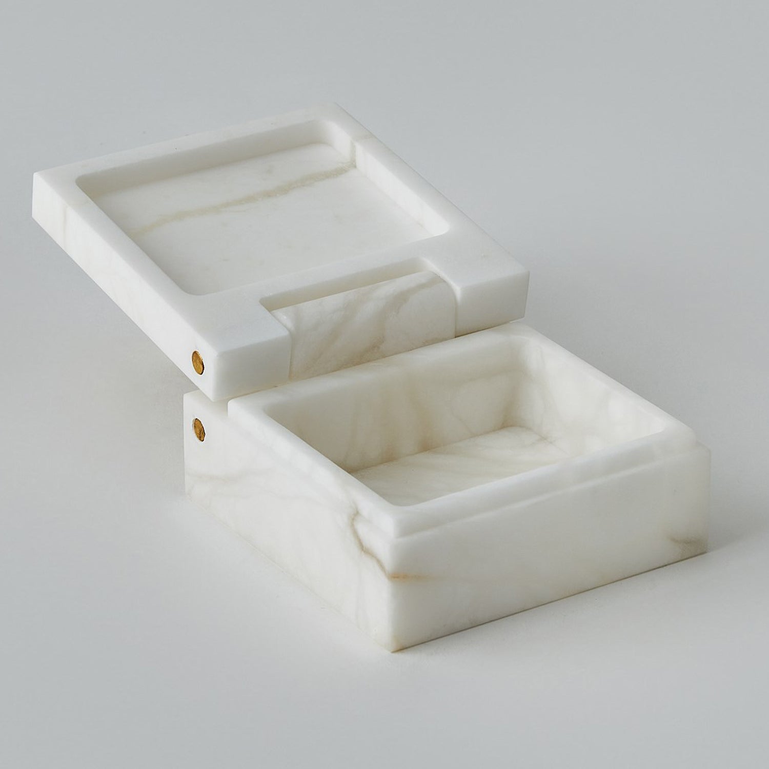 Global Views Hinged Alabaster Box