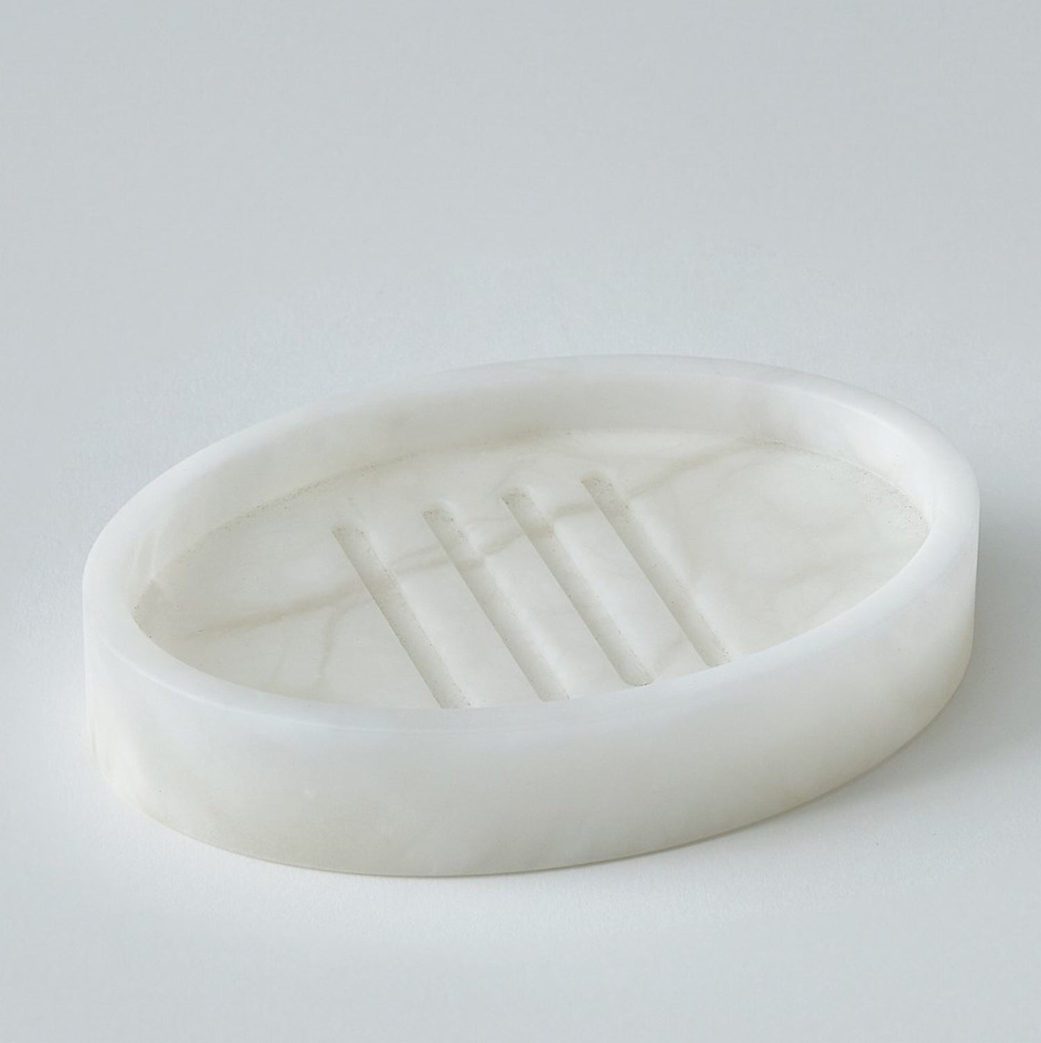 Global Views Alabaster Oval Soap Dish