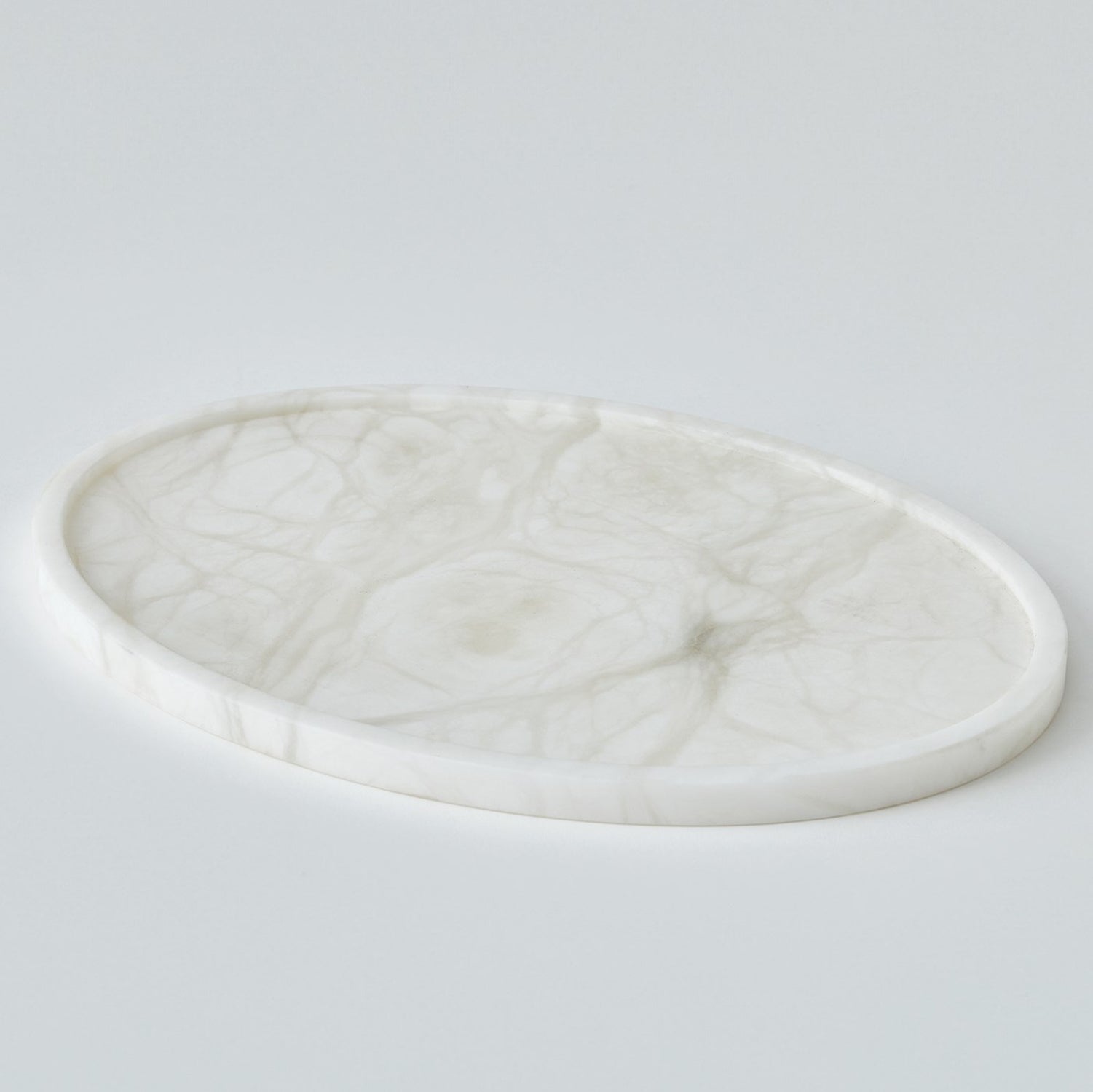 Global Views Alabaster Oval Tray
