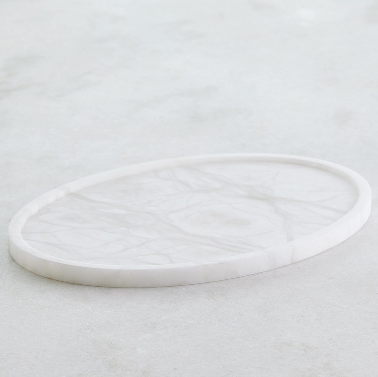 Global Views Alabaster Oval Tray
