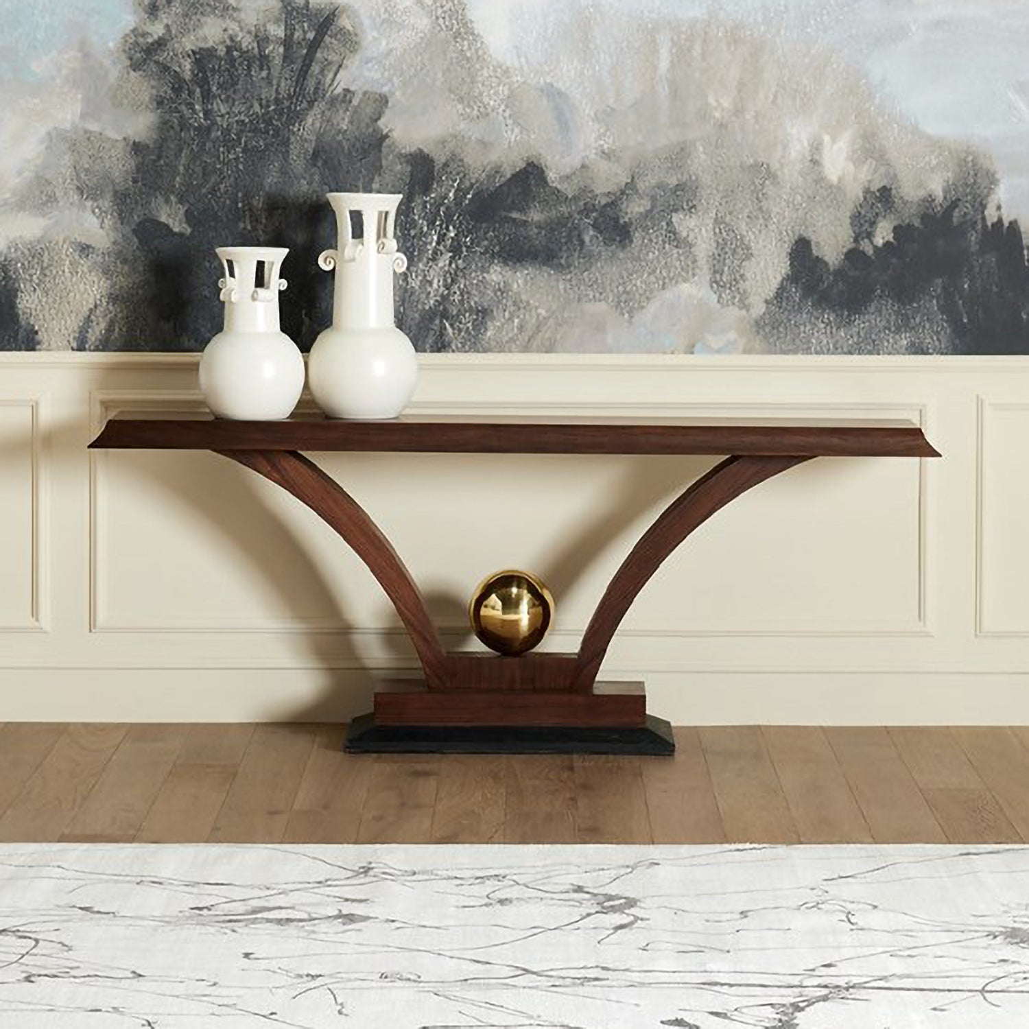 Global Views Spiral Handle Vase