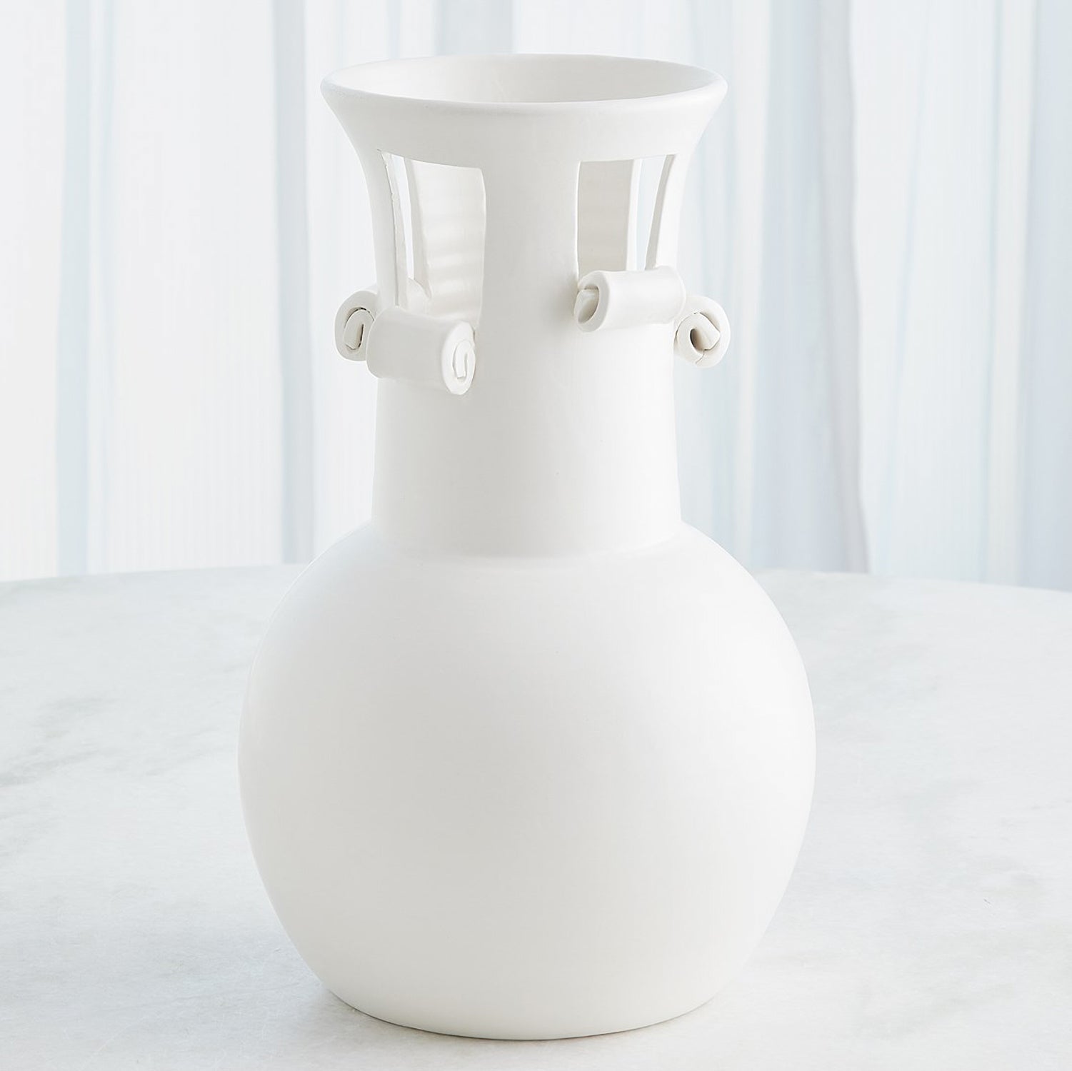 Global Views Spiral Handle Vase