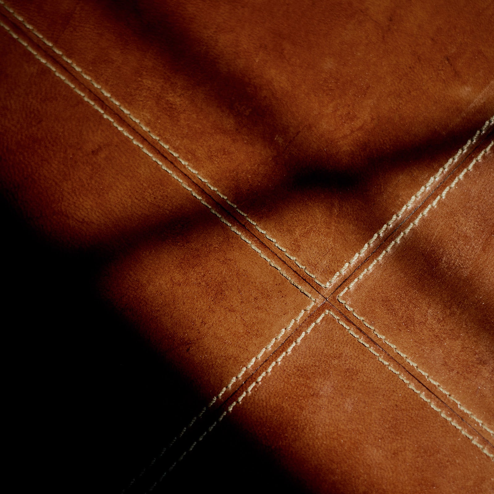 Regina Andrew Gabe Leather Cognac Accent Table