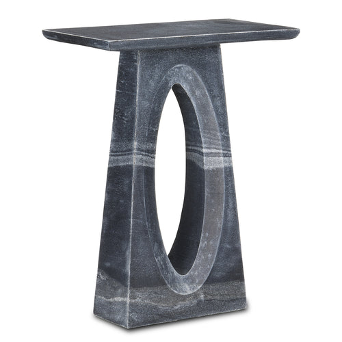 Currey & Co Demi Black Side Table