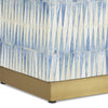 Currey & Co Nadene Blue/White Accent Table