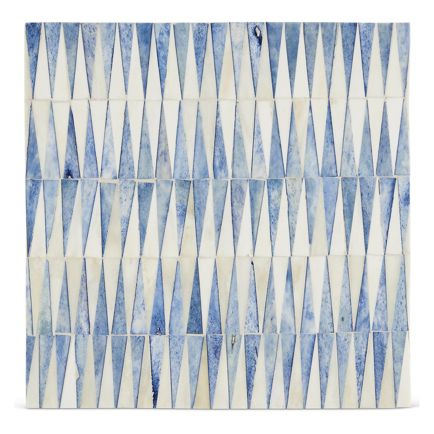 Currey & Co Nadene Blue/White Accent Table