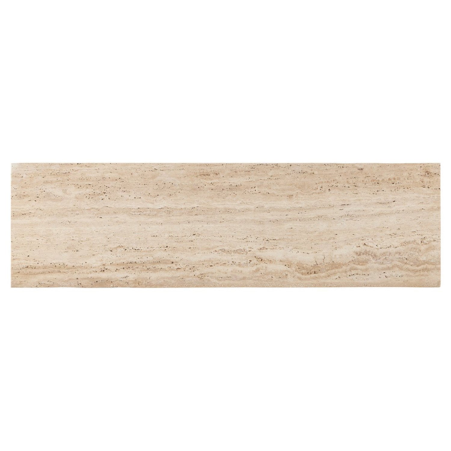 Currey & Co Demi Travertine Console Table